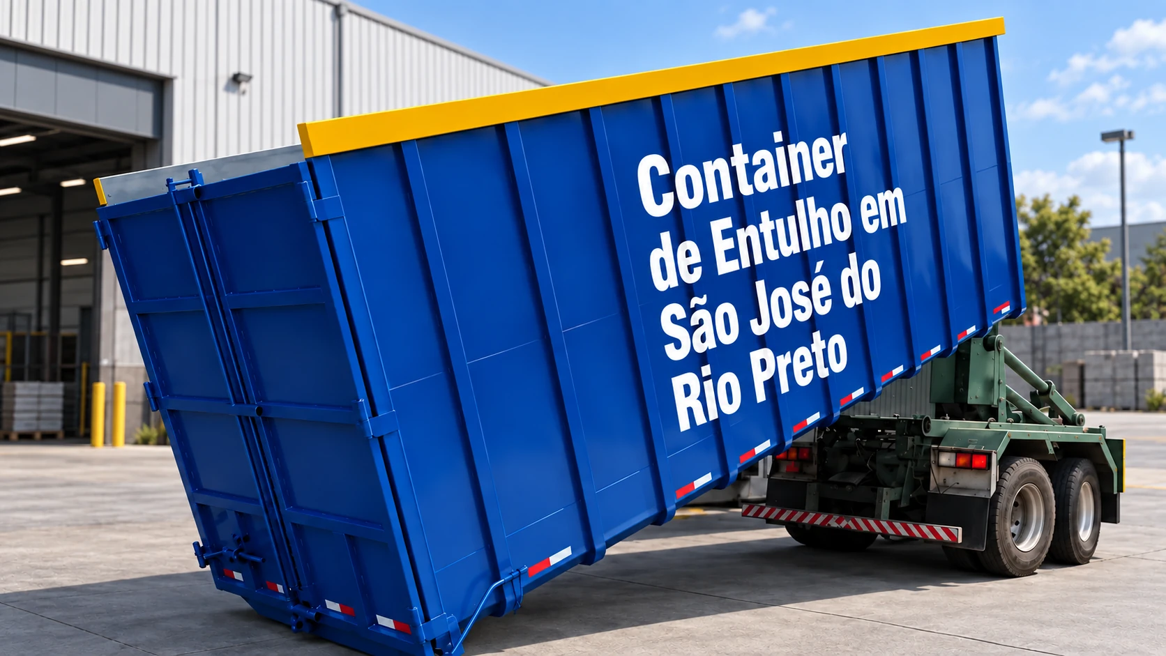 Container de entulho para obras, condomínios e empresas em São José do Rio Preto